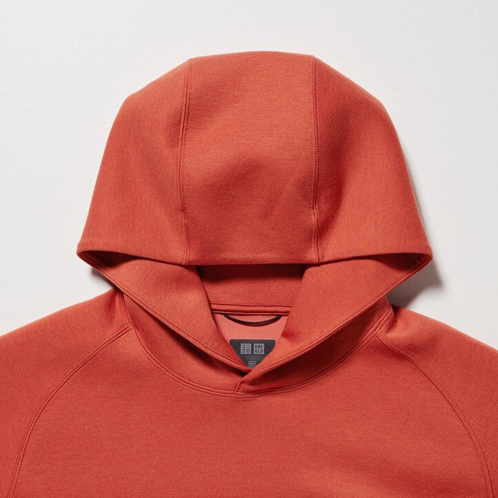felpa con cappuccio uniqlo dry stretch blu da uomo