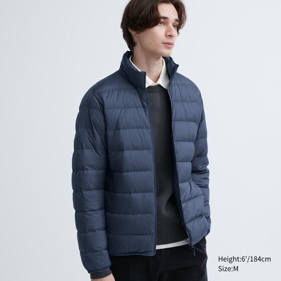 giacche trapuntate uniqlo ultra light down 3d da uomo blu spedizione gratuita