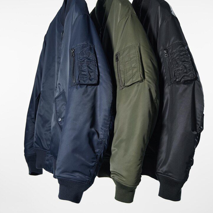 giubbotti uniqlo ma 1 blouson da uomo neri