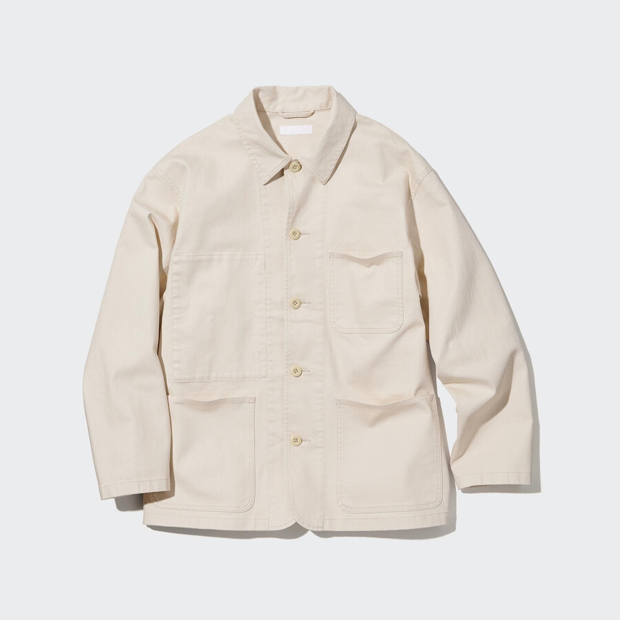 giacche utility in denim uniqlo bianche da uomo