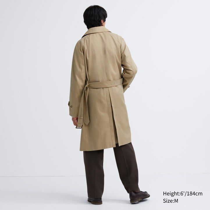 trench uniqlo da uomo blu navy