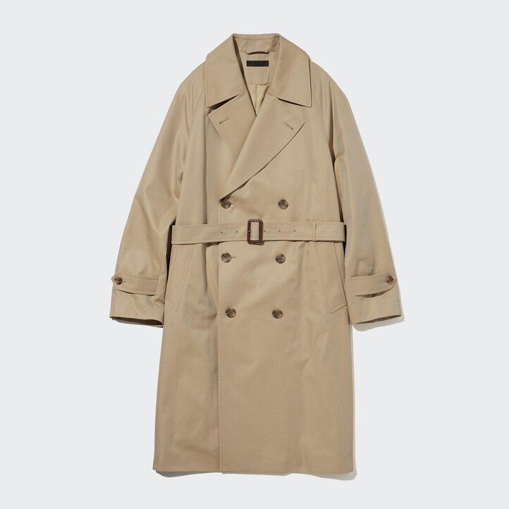 trench uniqlo da uomo blu navy