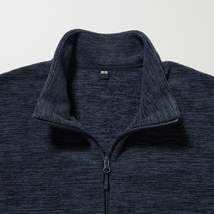 giacche con zip in pile uniqlo da uomo bianche