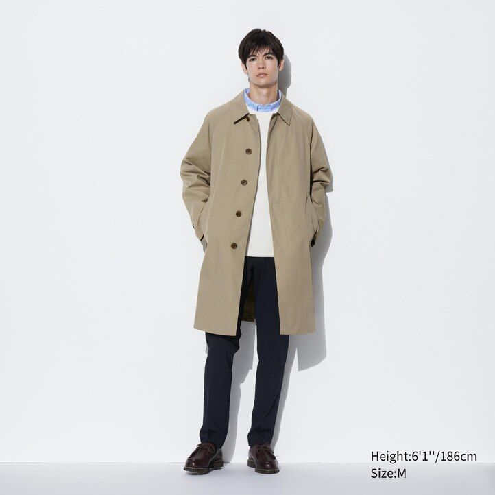 giacche da uomo beige uniqlo monopetto bicolore