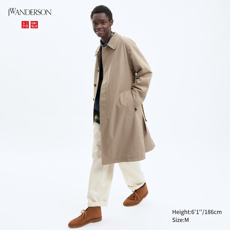 trench uniqlo da uomo beige