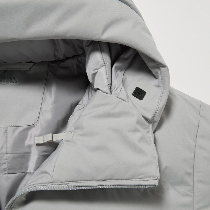 giacche uniqlo seamless down 3d cut da uomo colore grigio chiaro