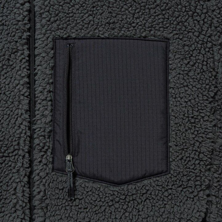 giacche antivento in pile uniqlo da uomo grigio scuro