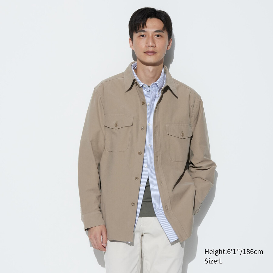 giacche in jersey uniqlo da uomo beige