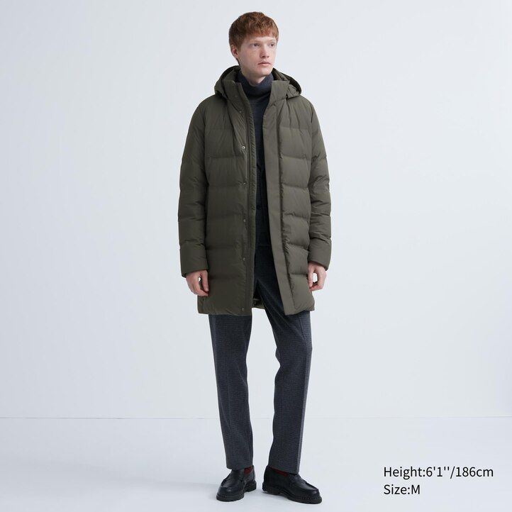 giubbotti da uomo uniqlo seamless down olive