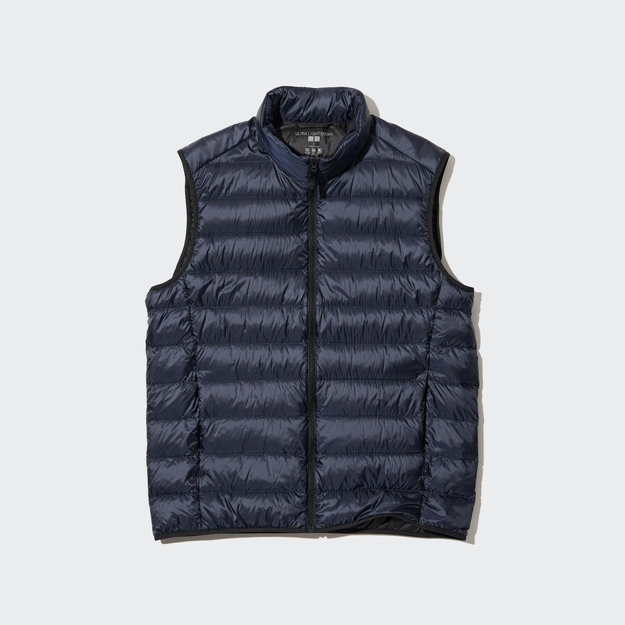 piumini ultraleggeri uniqlo da uomo blu navy