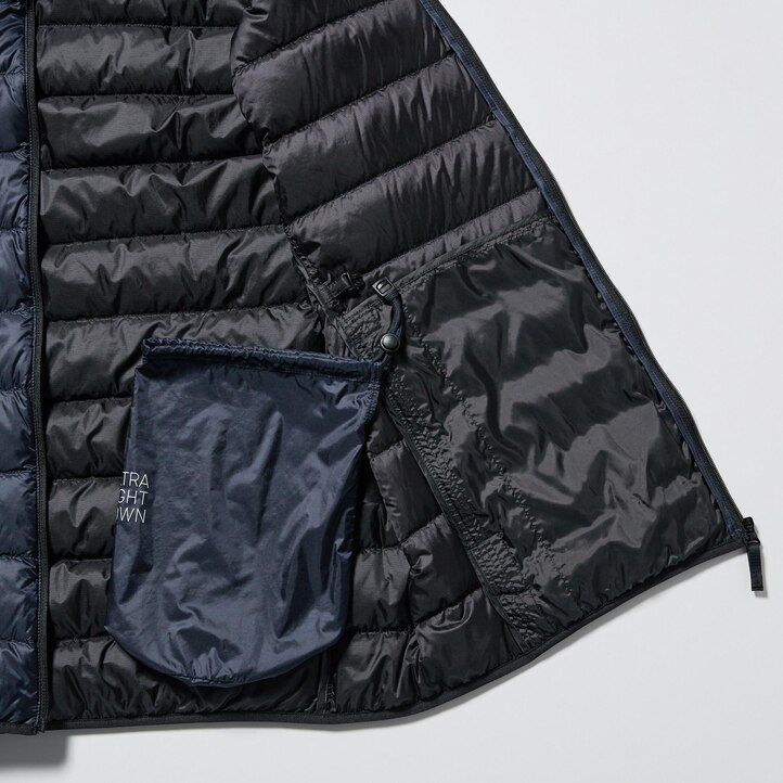 piumini ultraleggeri uniqlo da uomo blu navy