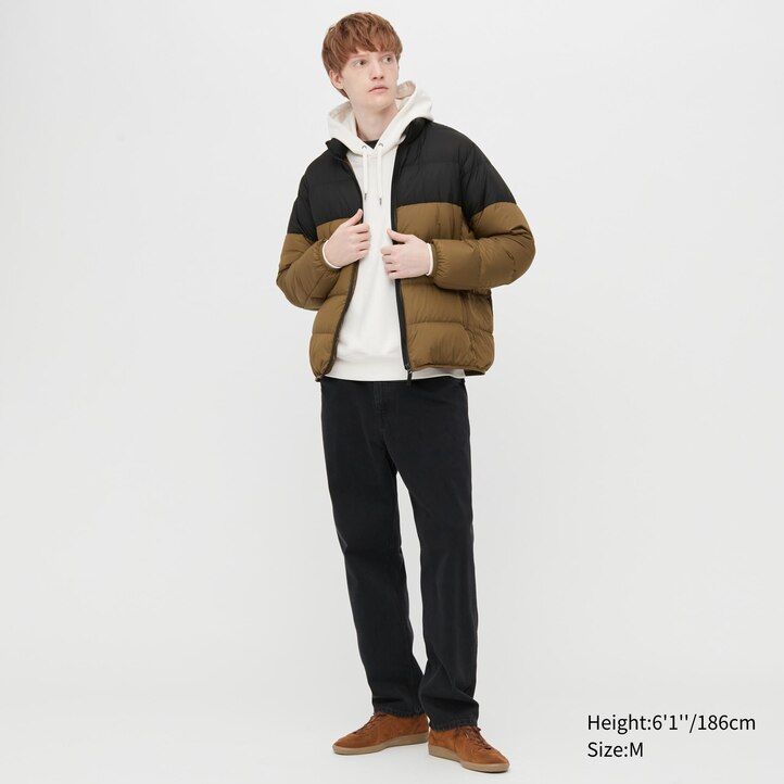 giubbotti uniqlo ultra light down 3d cut da uomo marroni