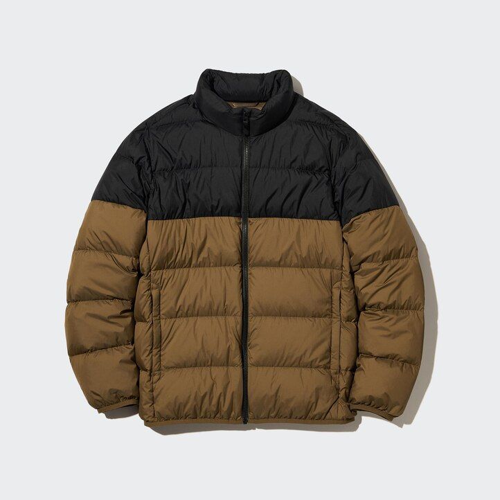 giubbotti uniqlo ultra light down 3d cut da uomo marroni