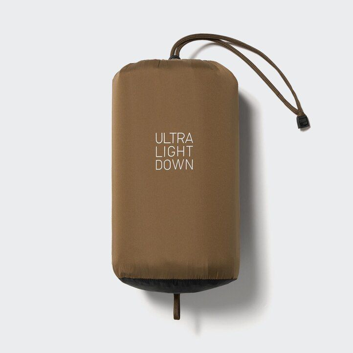 giubbotti uniqlo ultra light down 3d cut da uomo marroni