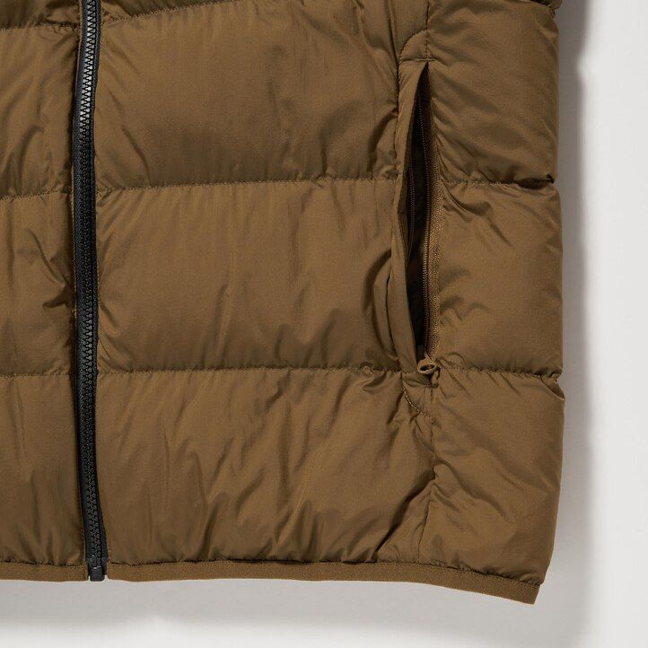 giubbotti uniqlo ultra light down 3d cut da uomo marroni