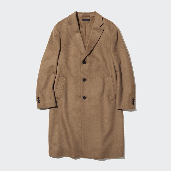 giacche chesterfield in misto lana uniqlo da uomo nere