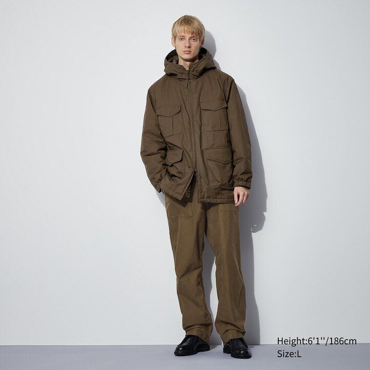 giacche imbottite calde da uomo uniqlo heattech nere