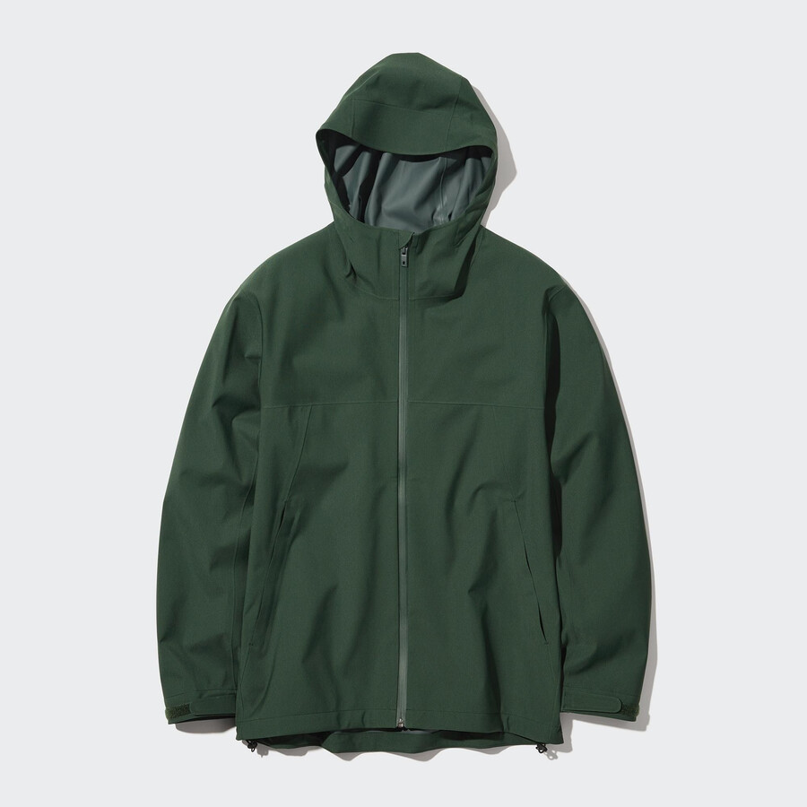 giacche da uomo uniqlo blocktech 3d cut color oliva