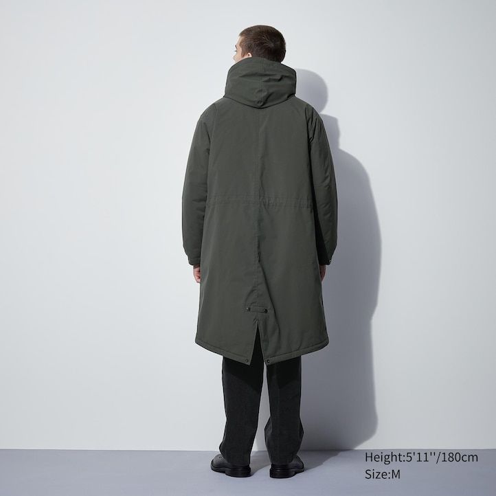 giacche imbottite calde uniqlo heattech da uomo grigio scuro