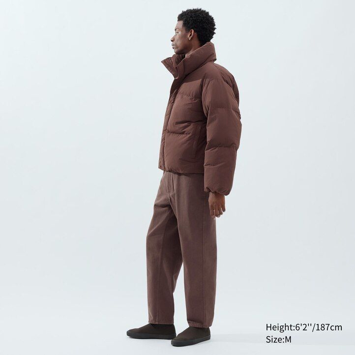 giacche da uomo uniqlo padded volume beige