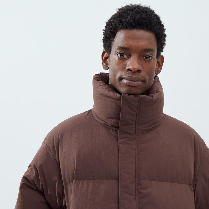 giacche da uomo uniqlo padded volume beige