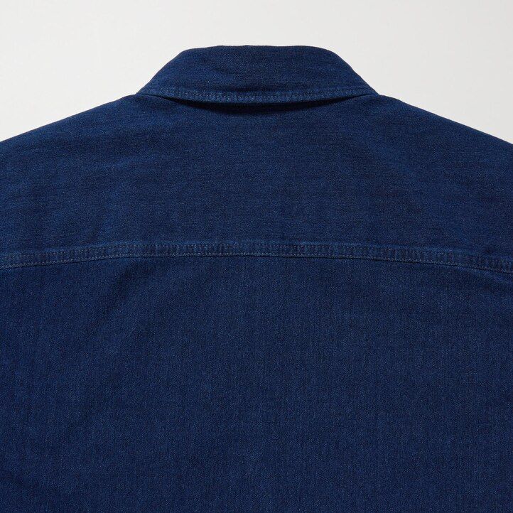 giacche da uomo in jersey di jeans blu uniqlo