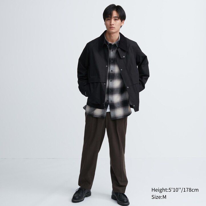 giubbotto uniqlo utility blouson da uomo nero