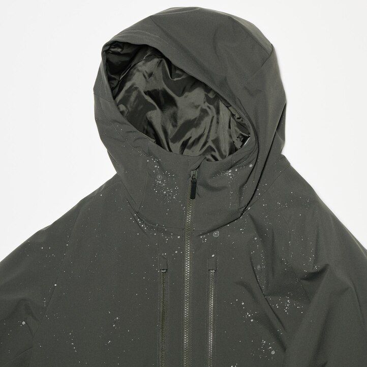 giubbotti uniqlo hybrid down 3d cut da uomo marroni