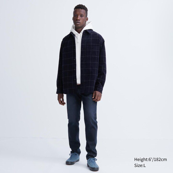 jeans da uomo uniqlo ezy ultra stretch soft neri
