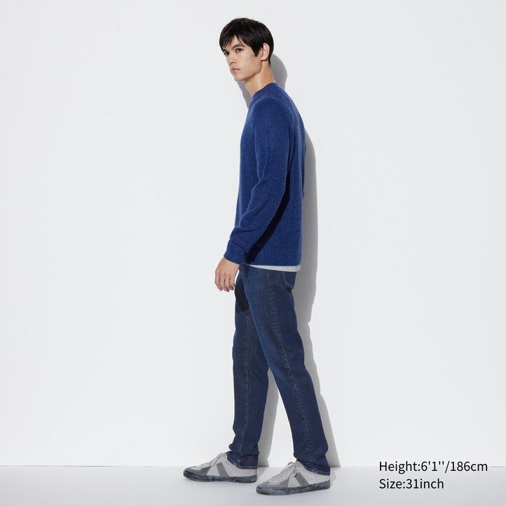 jeans uniqlo slim fit da uomo blu
