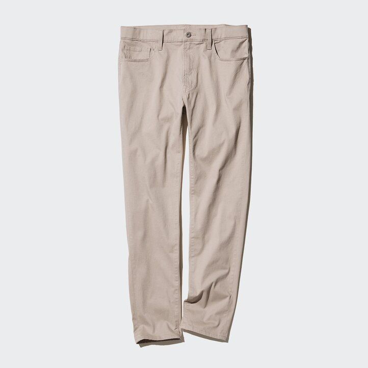 jeans uniqlo ultra stretch skinny fit da uomo beige