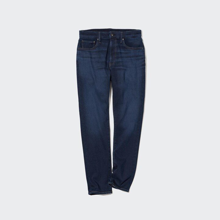 jeans uniqlo ezy ultra stretch slim fit da uomo blu