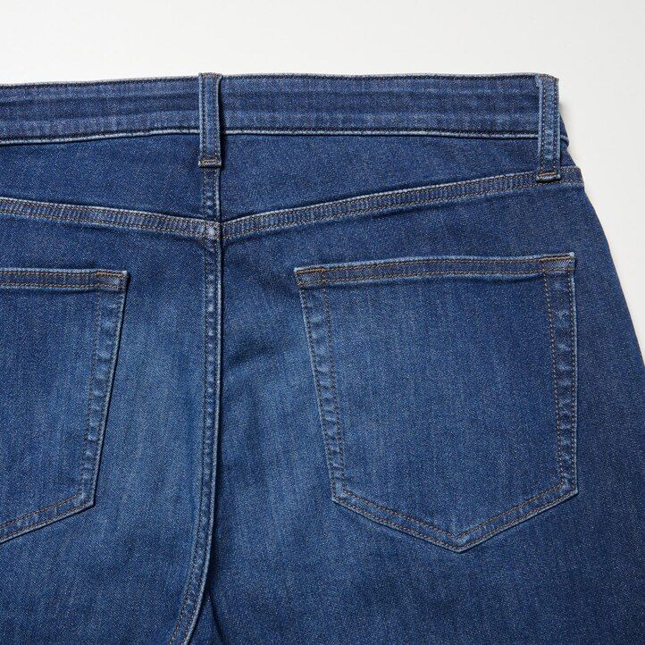 jeans uniqlo ezy ultra stretch slim fit da uomo blu