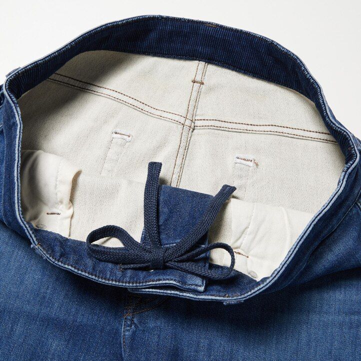 jeans uniqlo ezy ultra stretch slim fit da uomo blu