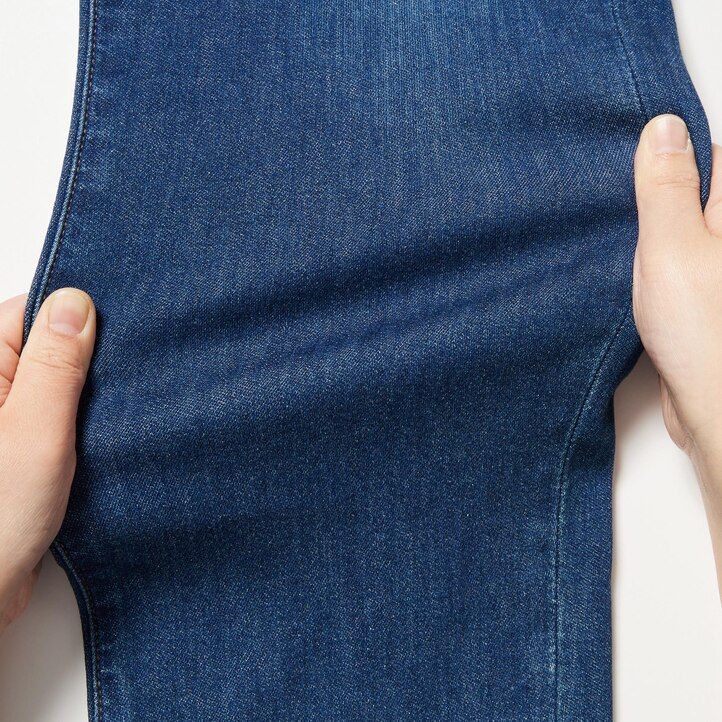 jeans uniqlo ezy ultra stretch slim fit da uomo blu