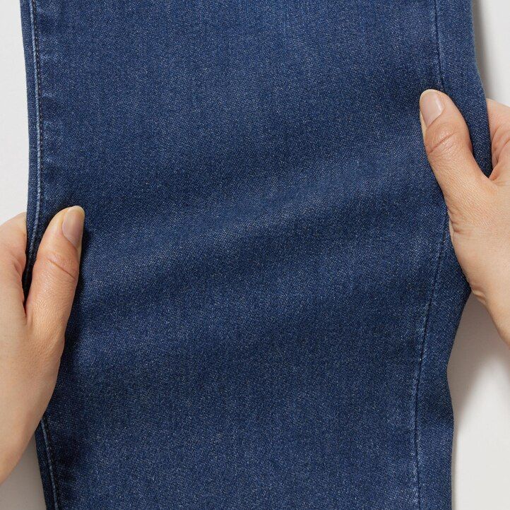 jeans uniqlo ezy ultra stretch slim fit da uomo blu