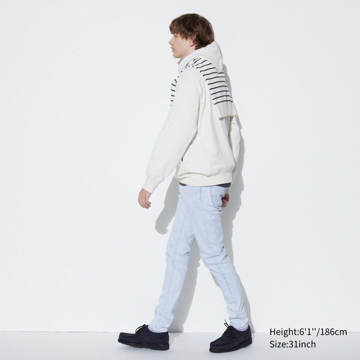 jeans uniqlo ultra stretch skinny fit da uomo neri