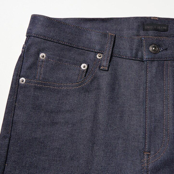 jeans da uomo uniqlo sevedge stretch slim fit blu navy