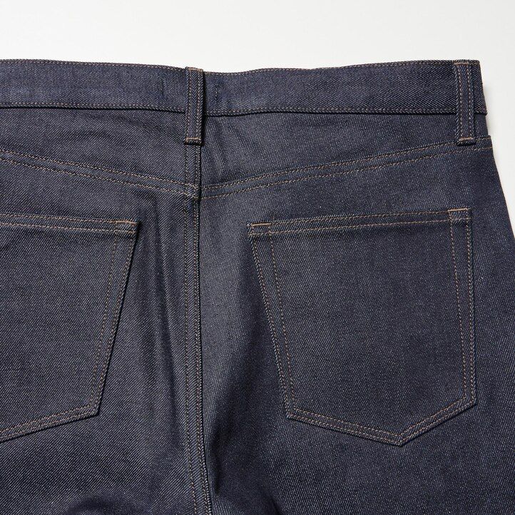 jeans da uomo uniqlo sevedge stretch slim fit blu navy