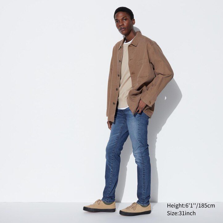 jeans uniqlo ultra stretch skinny fit da uomo neri