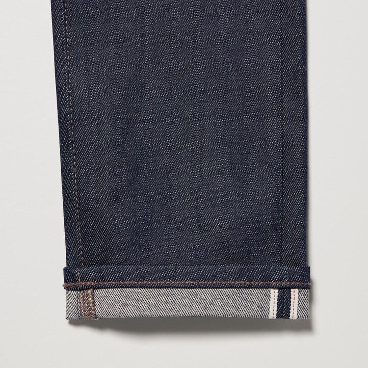 jeans elasticizzati uniqlo sevedge slim fit da uomo blu navy