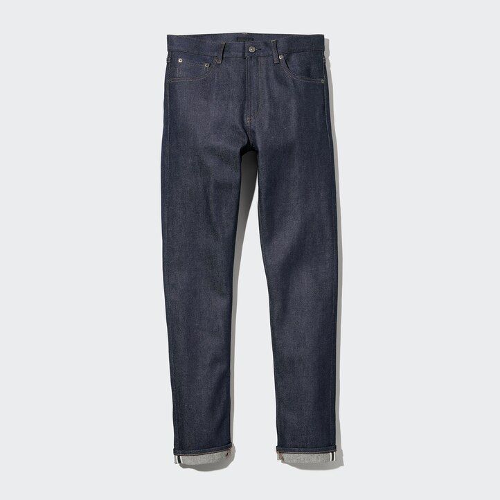jeans da uomo uniqlo sevedge stretch slim fit neri