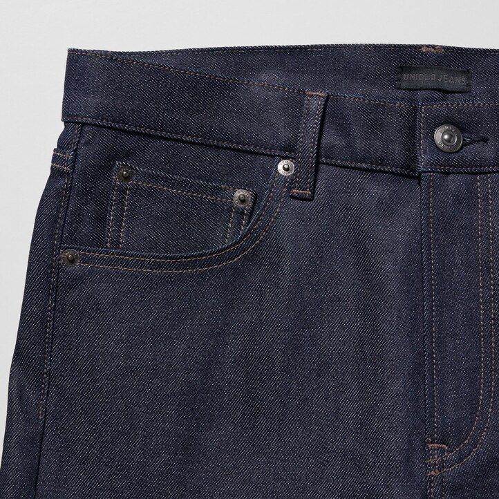 jeans da uomo uniqlo sevedge stretch slim fit neri