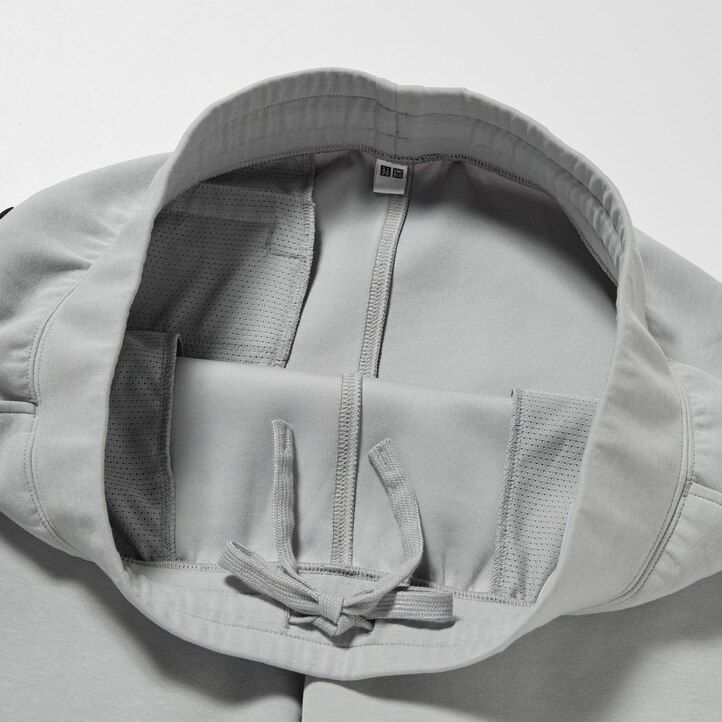 pantaloni da jogging uniqlo dry stretch grigio chiaro da uomo