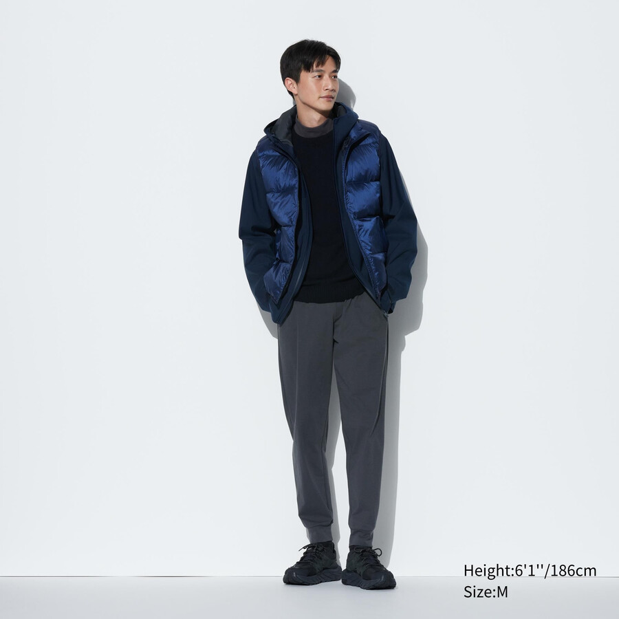 pantaloni da jogging uniqlo ultra stretch dry ex da uomo grigio scuro