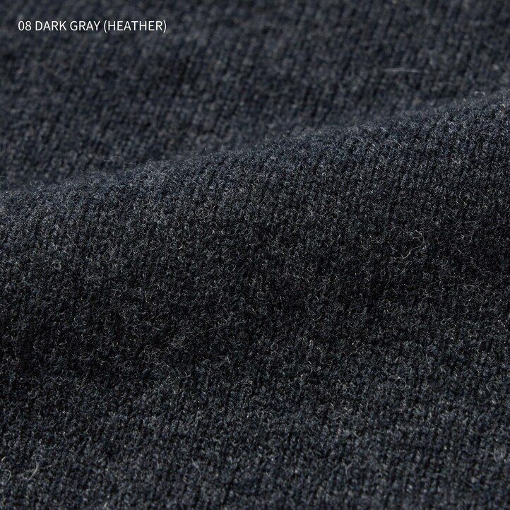 maglioni da uomo uniqlo premium in lana dagnello con scollo a v grigi