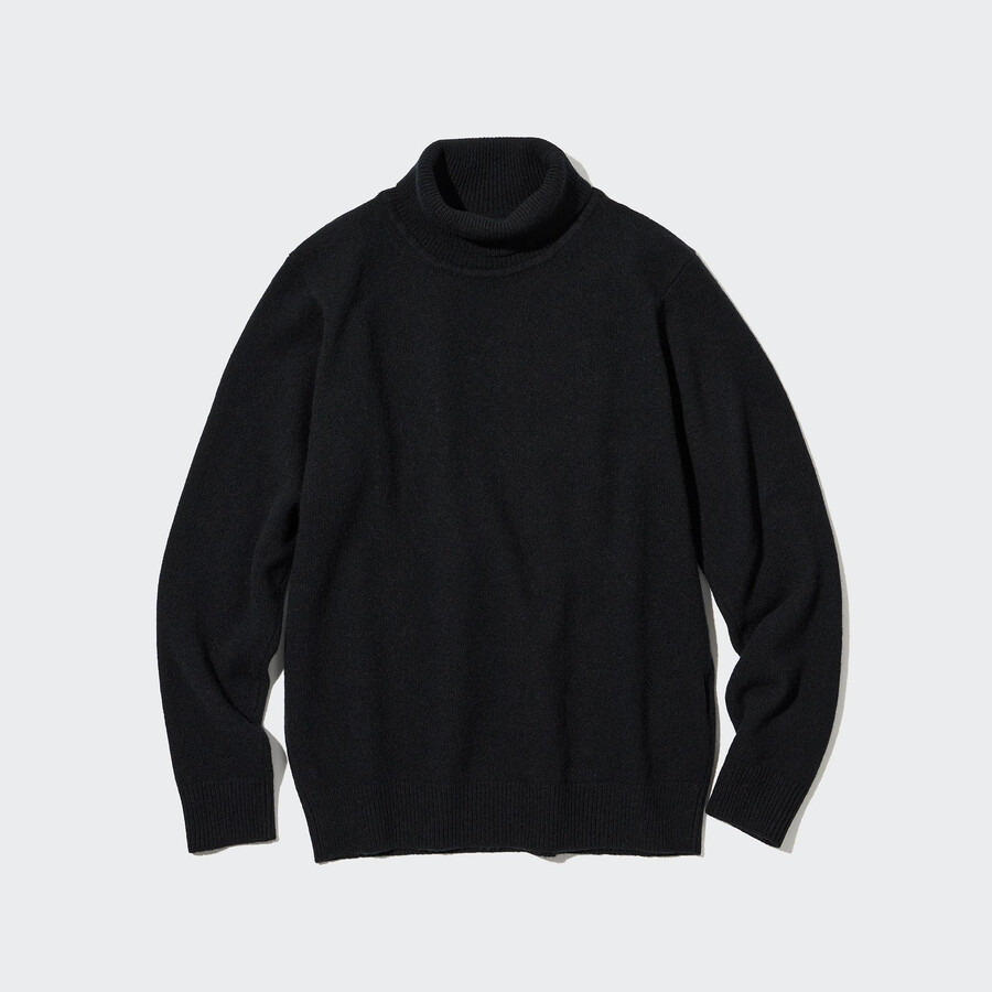 maglioni in lana dagnello uniqlo premium da uomo neri