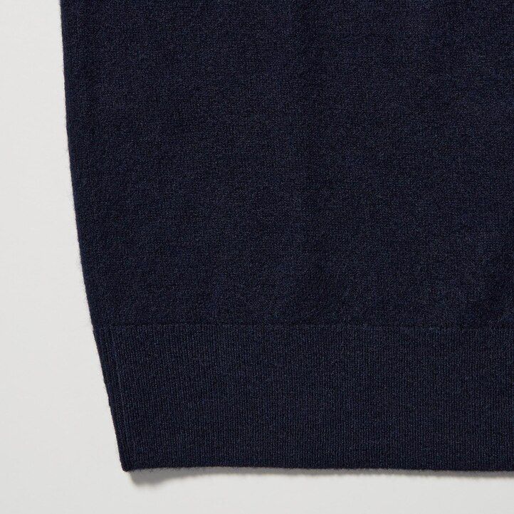 maglioni da uomo uniqlo 100 cotone con scollo a v blu navy