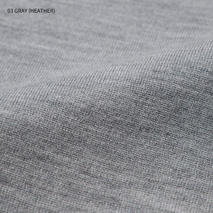 maglioni da uomo uniqlo grigi in lana merino extra fine 100 con scollo rotondo