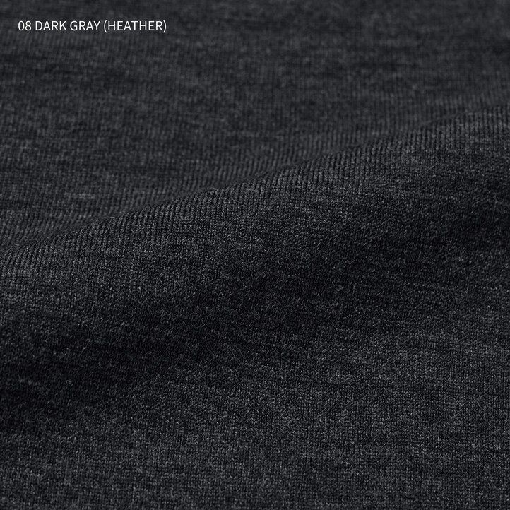 maglioni da uomo uniqlo grigi in lana merino extra fine 100 con scollo rotondo